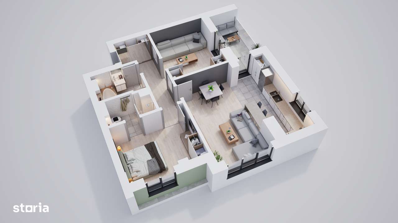 Apartament 3 camere într-o comunitate privată-3