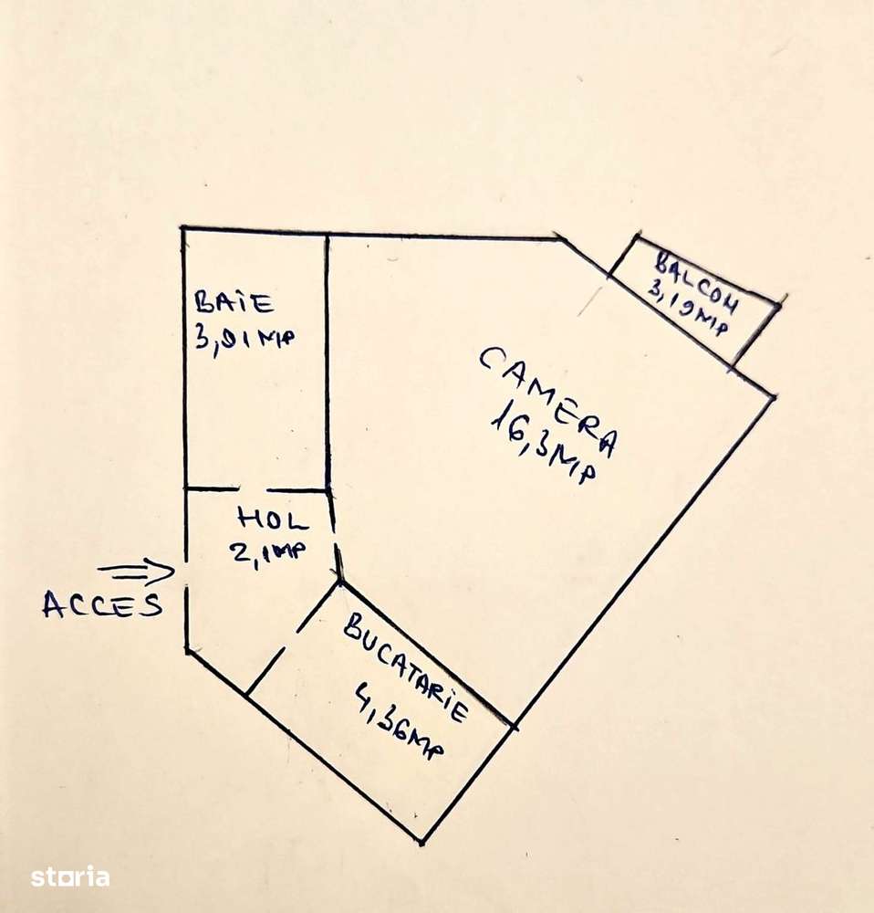 Faget-Garsoniera mobilata bloc apartamente cf I-8