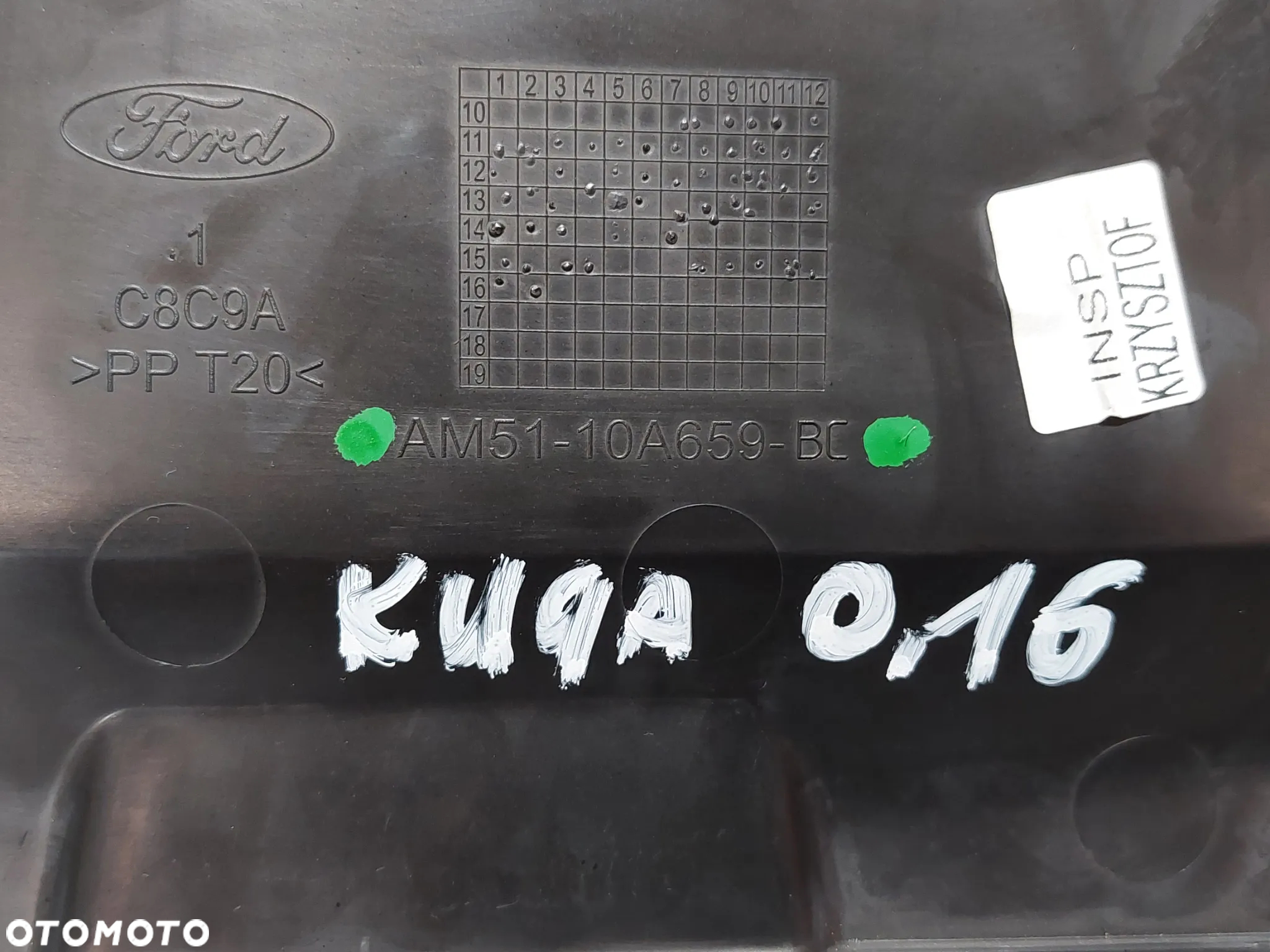 POKRYWA AKUMULATORA FORD KUGA MK2 R2016 2,0 DISEL NR AM5110A659BC - 2