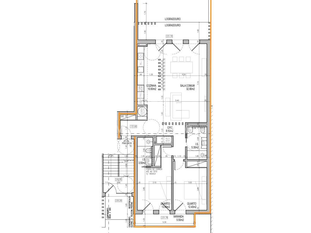 Apartamento T2 - R/C-5