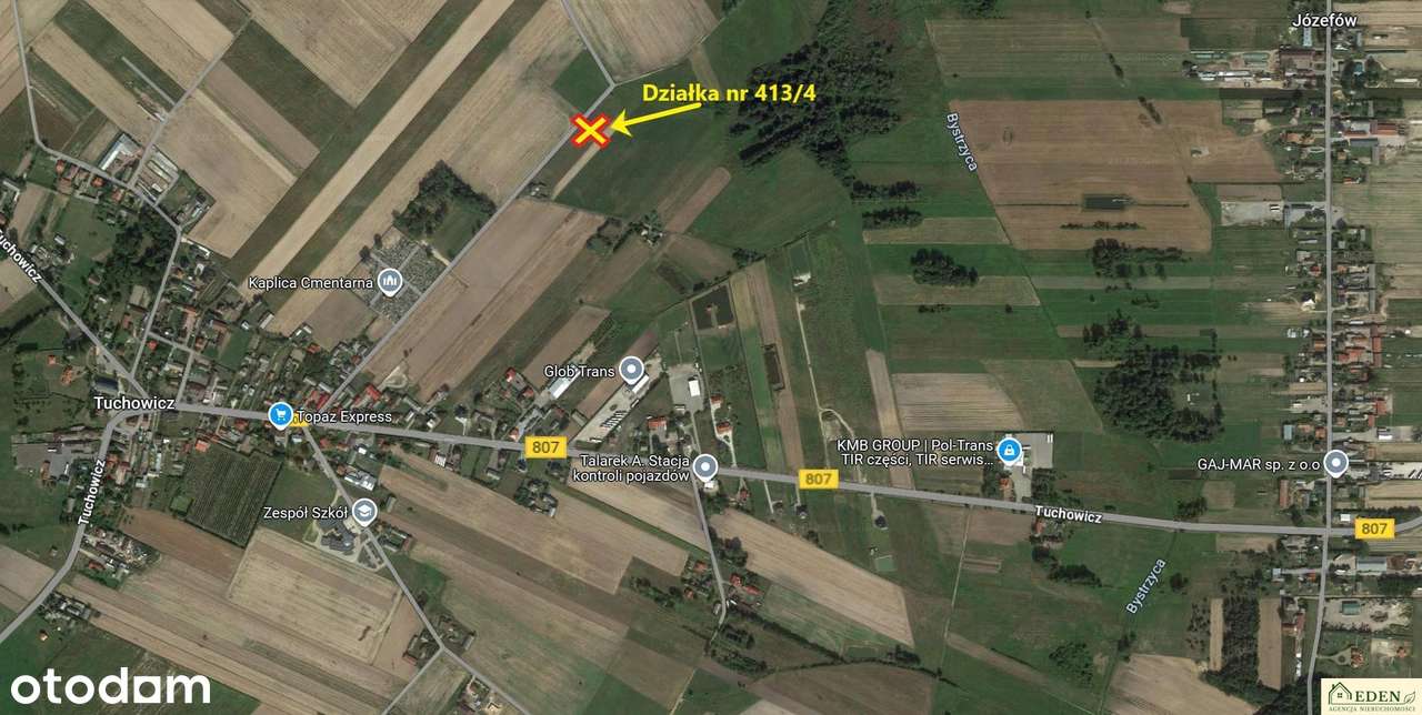 Działka budowlana (MN) 1200 m2 w Tuchowiczu-5