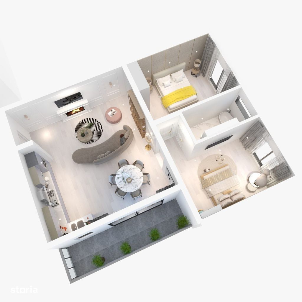Apartament 3 camere Nou