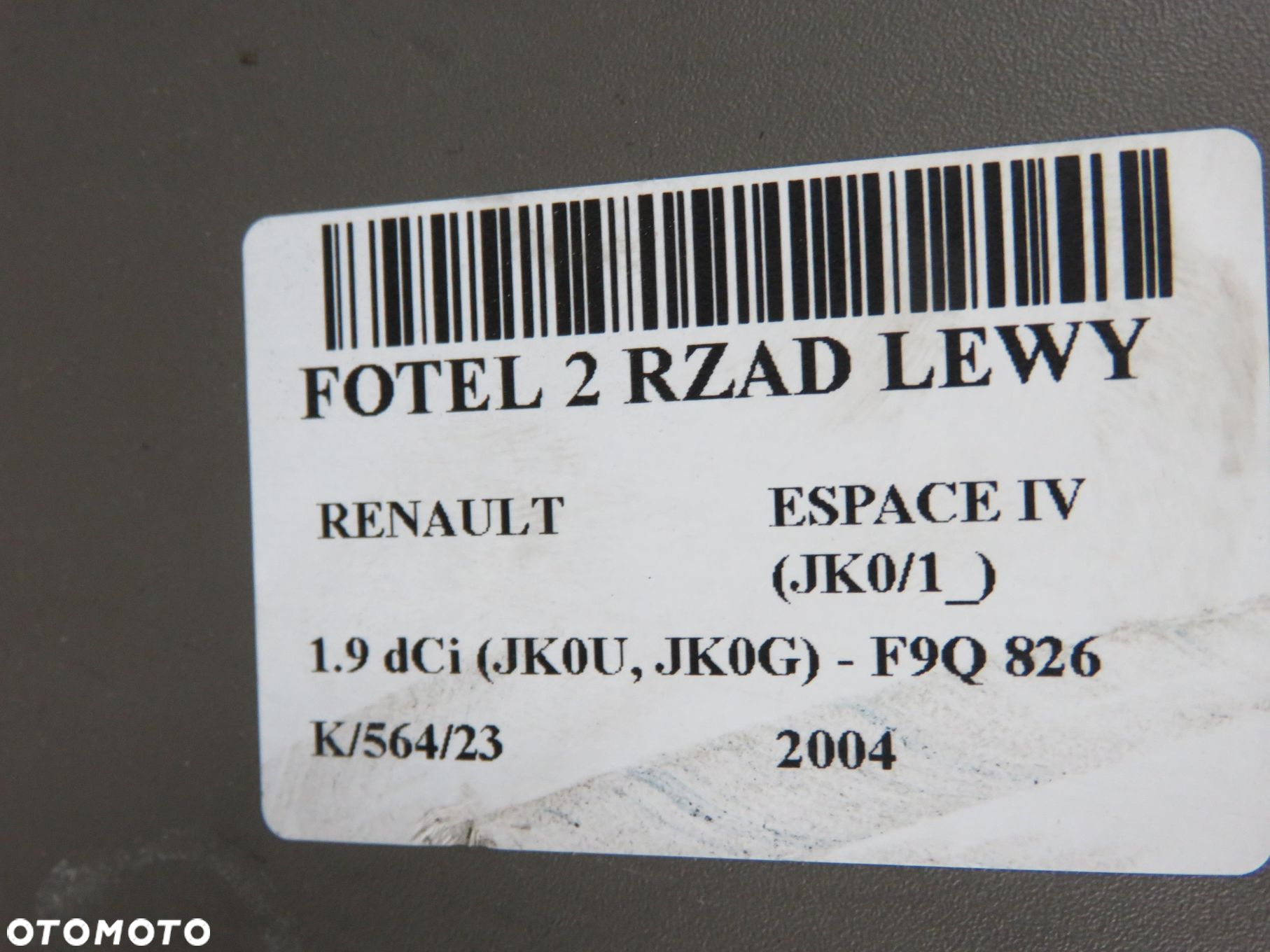 FOTEL 2 RZĄD LEWY RENAULT ESPACE IV - 11