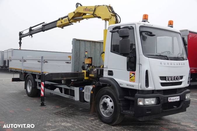 Iveco EUROCARGO 160E25 / 4X2 / CUTIE - 7.5 M + HDS HYVA 911 / PILOT / ROTATOR / EURO 5 / - 8