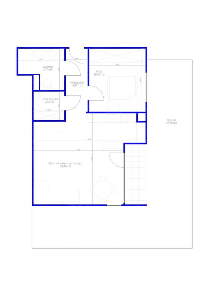 Do wejścia, 2 pokoje, Lema, widok na Park-18