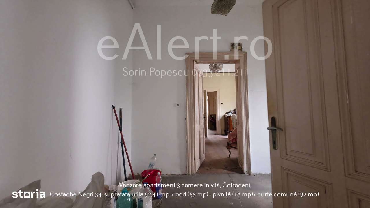Apartament cu 3 camere în vilă, Cotroceni – Costache Negri 34-16