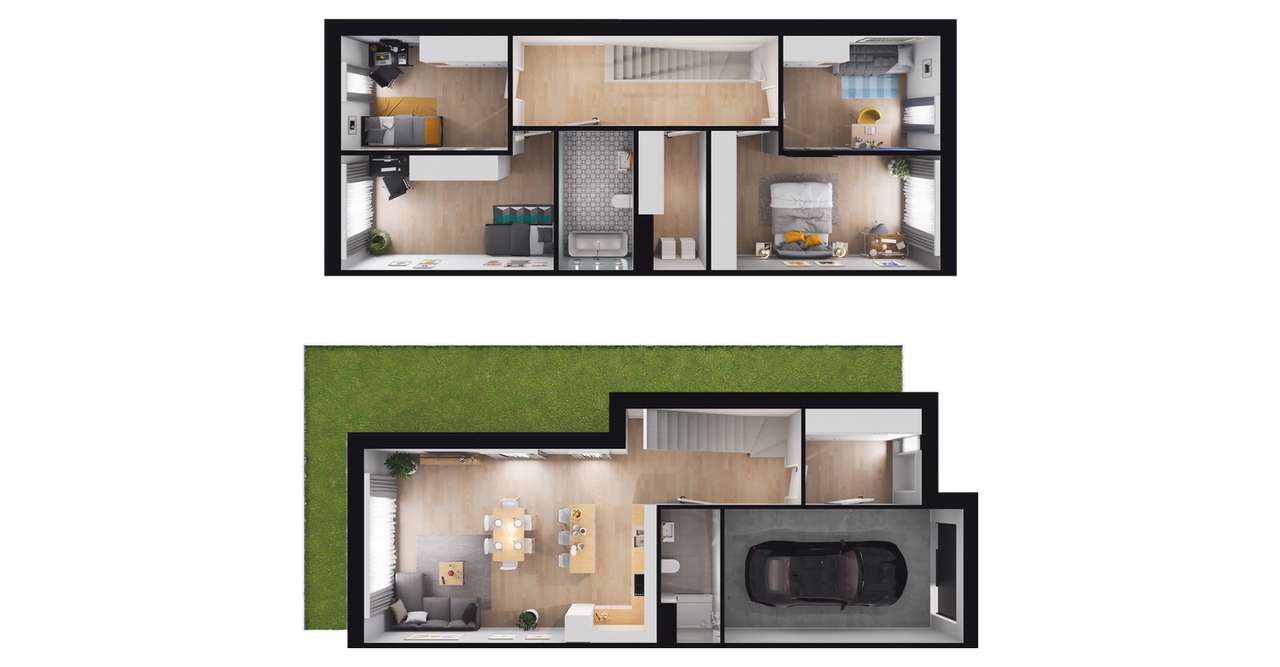 5-pokojowy dom 137m2 + ogródek Bezpośrednio - Pełny obrazek: 2/8