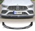 SPOILER LIP FRONTAL PARA MERCEDES CLA W117 AMG 14-18 LOOK BRABUS PRETO BRILHANTE - 1