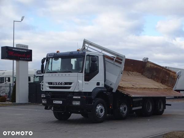 Iveco TRAKKER 410 / 8X4 / 2 STRONNA WYWROTKA / HYDROBURTA / AUTOMAT / 17 TON ŁADOWNOŚCI / 2008 rok - 12