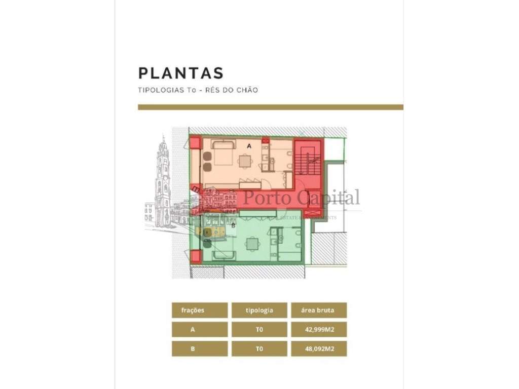 EXCELENTES APARTAMENTOS T0, T1 E T2 COM VARANDAS, EM PARANHOS A PRE... - Grande imagem: 4/20