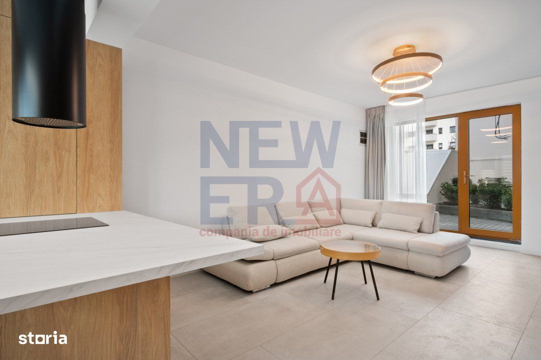 Apartament 3 camere, curte si gradina 44 mp, bloc boutique in  zona Do