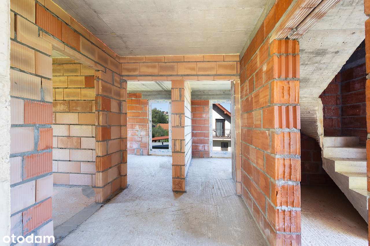 Łapczyca, gm. Bochnia dom wolnostojący + garaż – stan surowy zamknięty-9