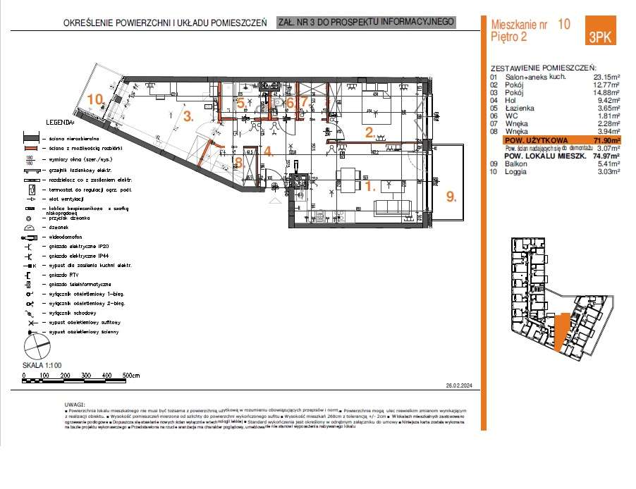75 m2, 3 pokoje, cicha okolica Pruszków, gotowe, bezpośrednio - Pełny obrazek: 4/4