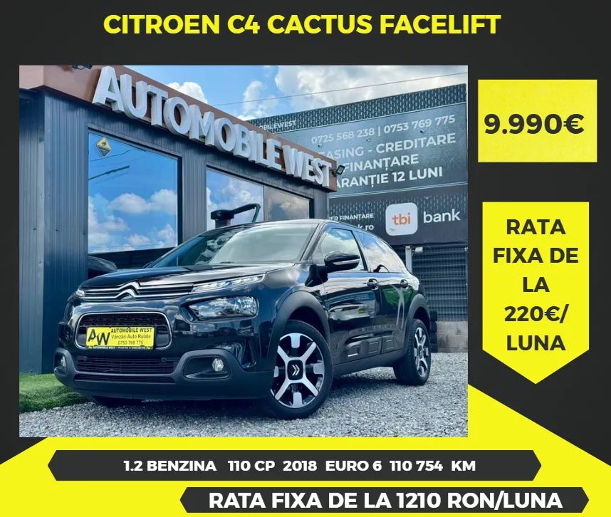 Citroën C4 Cactus Pure Tech 110 Stop&Start EAT6 Selection 2018