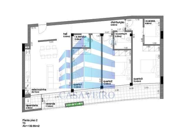 Apartamento T3  Perto da Universidade-15