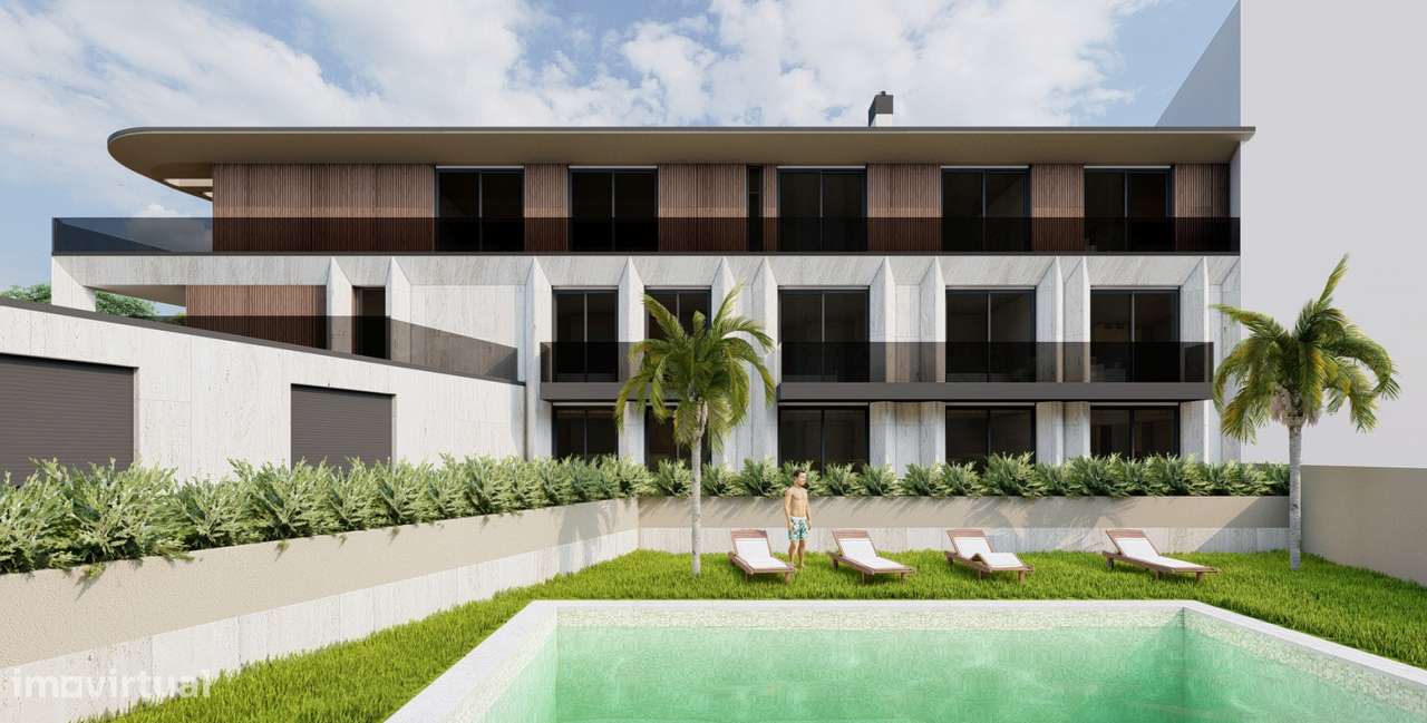 Ap T1 c/ varanda, piscina e garagem -Vila do Conde - Praia de Labruge-5