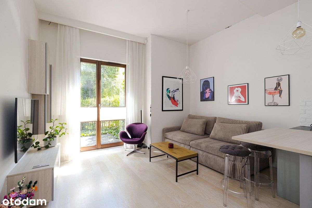 Saska Kępa 40 m2, 3,35m wysokości, ogród-1