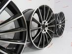 Jantes Look Mercedes Turbine 18x7.5 ET44 + 8.5 ET33 5x112 Black Machined - 5