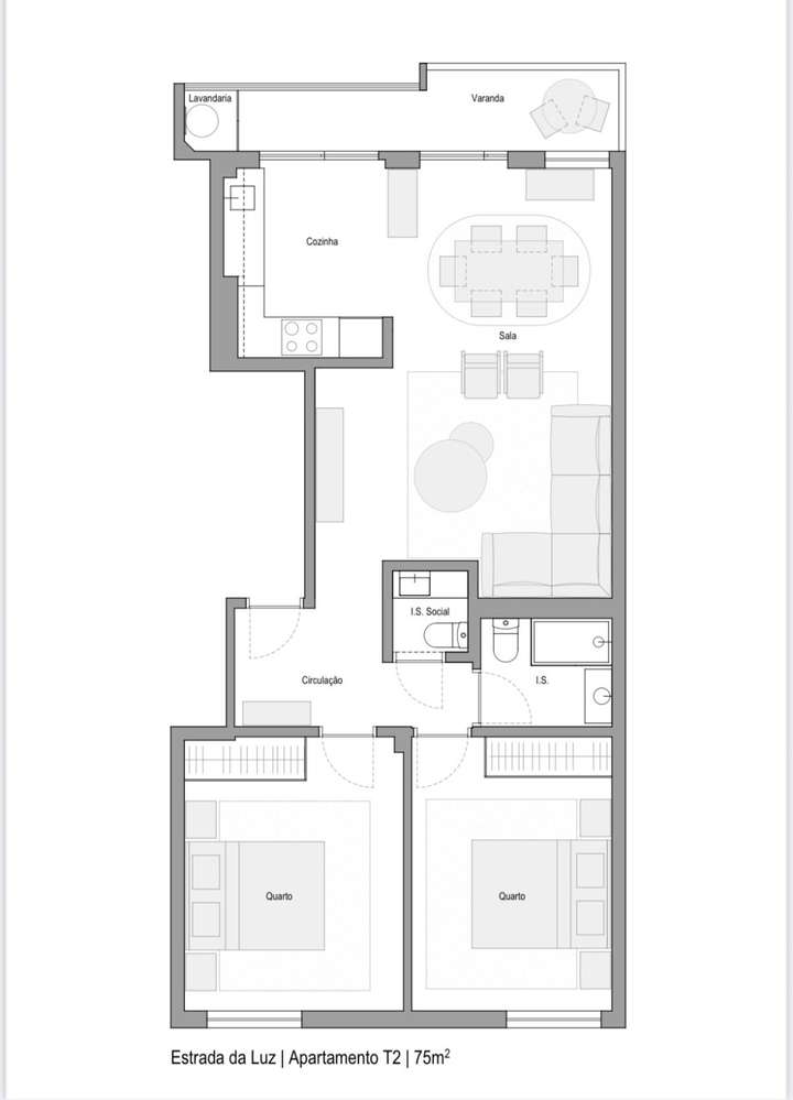 Apartamento T2 junto ao Alto dos Moinhos-21