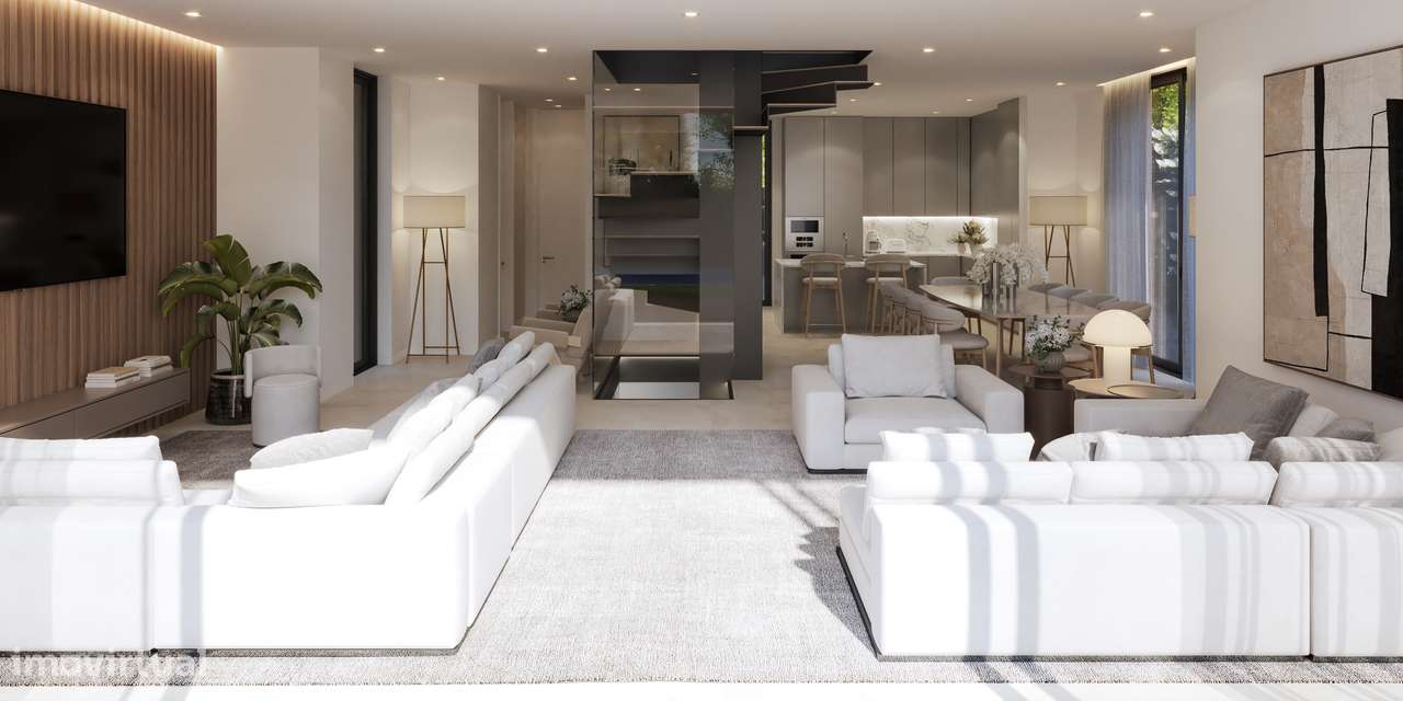 Moradia T4 com piscina, garagem e vista jardim e serra-5