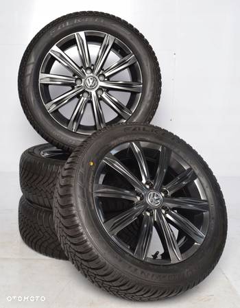 KOŁA ZIMOWE 17 5X112 ORYGINAŁ VW TOURAN 5TA 215/55/17 - 5