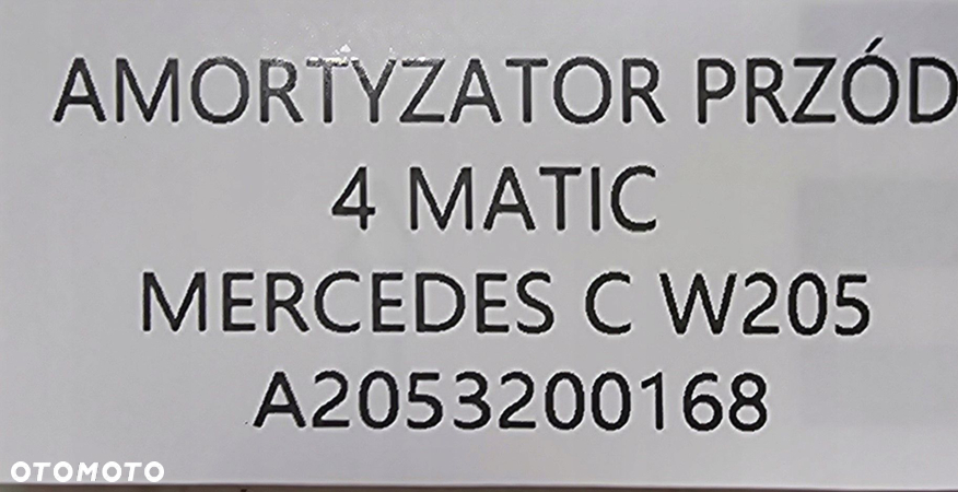 NOWY ORYGINALNY AMORTYZATOR PRZÓD MERCEDES C W205 4 MATIC - A2053200168 - 5