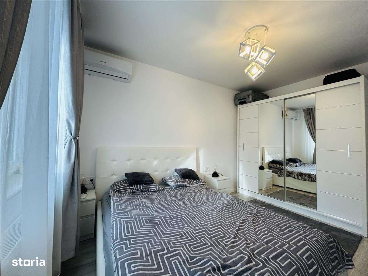 Apartament 2 camere, bucatarie separata, mobilat, utilat + parcare-1