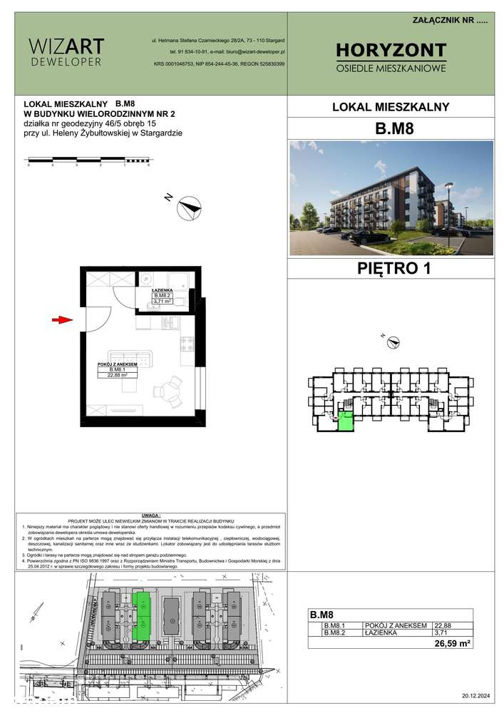 Osiedle Horyzont | etap 2 | mieszkanie B8 - Pełny obrazek: 2/13