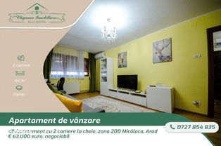 Apartament cu 2 camere la cheie, zona 200 Micălaca, Arad