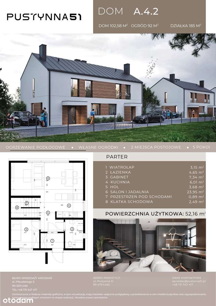 5-pokojowy dom 102m2 + ogródek Bez Pośredników - Pełny obrazek: 2/9