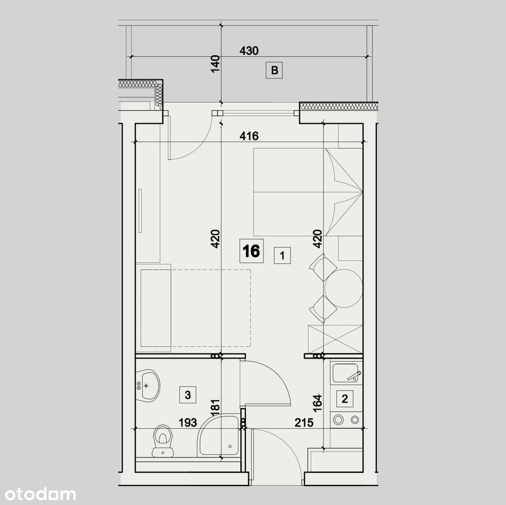 Mały apartament mieszkalny 60m od morza-10