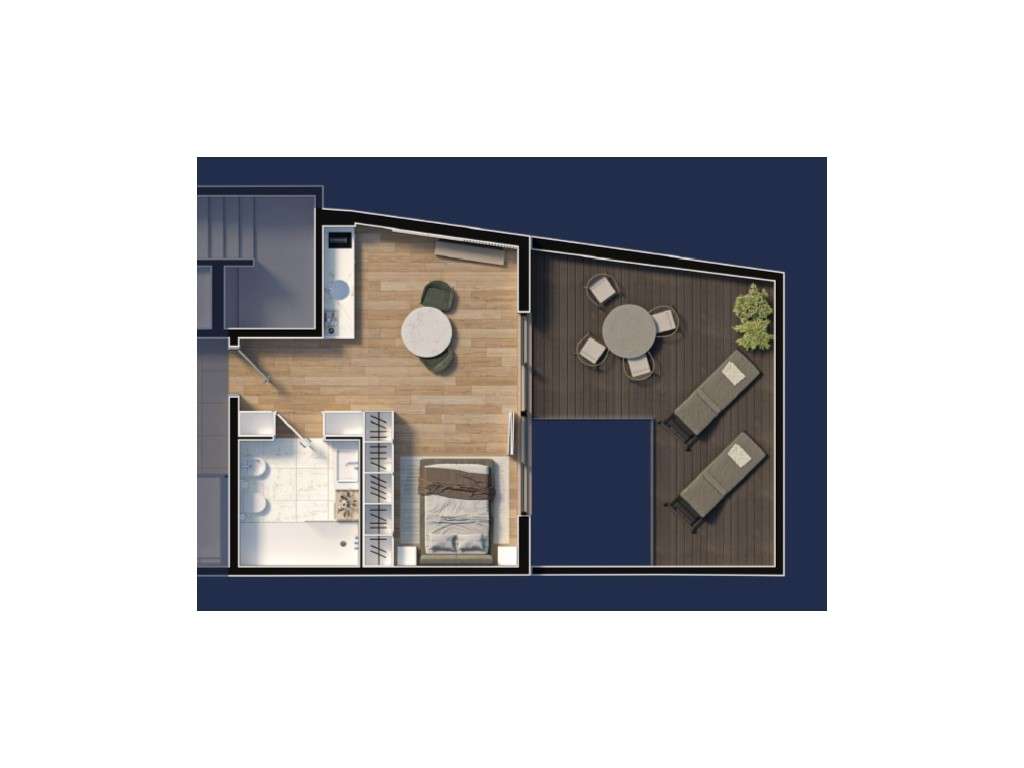 Estúdio Novo c/ Terraço | Centro de Matosinhos (2025) - Grande imagem: 4/10