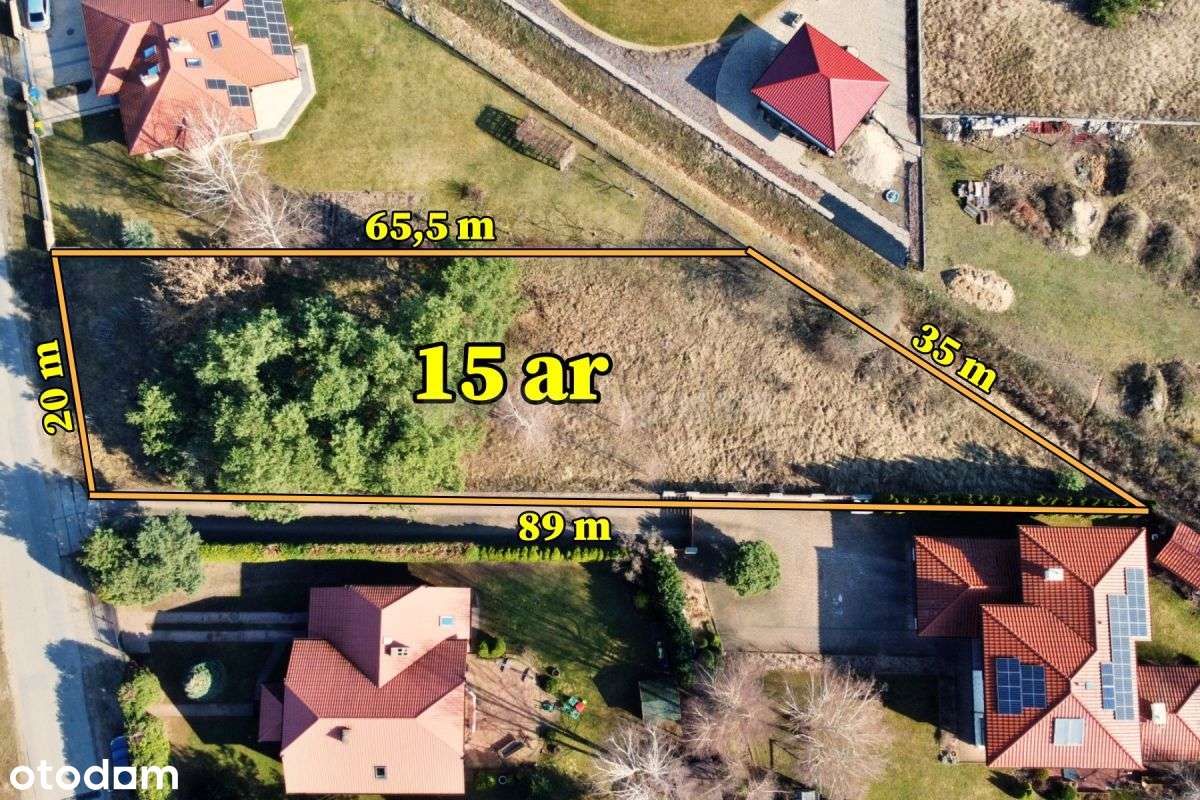 15 ar działka budowlana w Dzbeninie ul. Mostowa-1