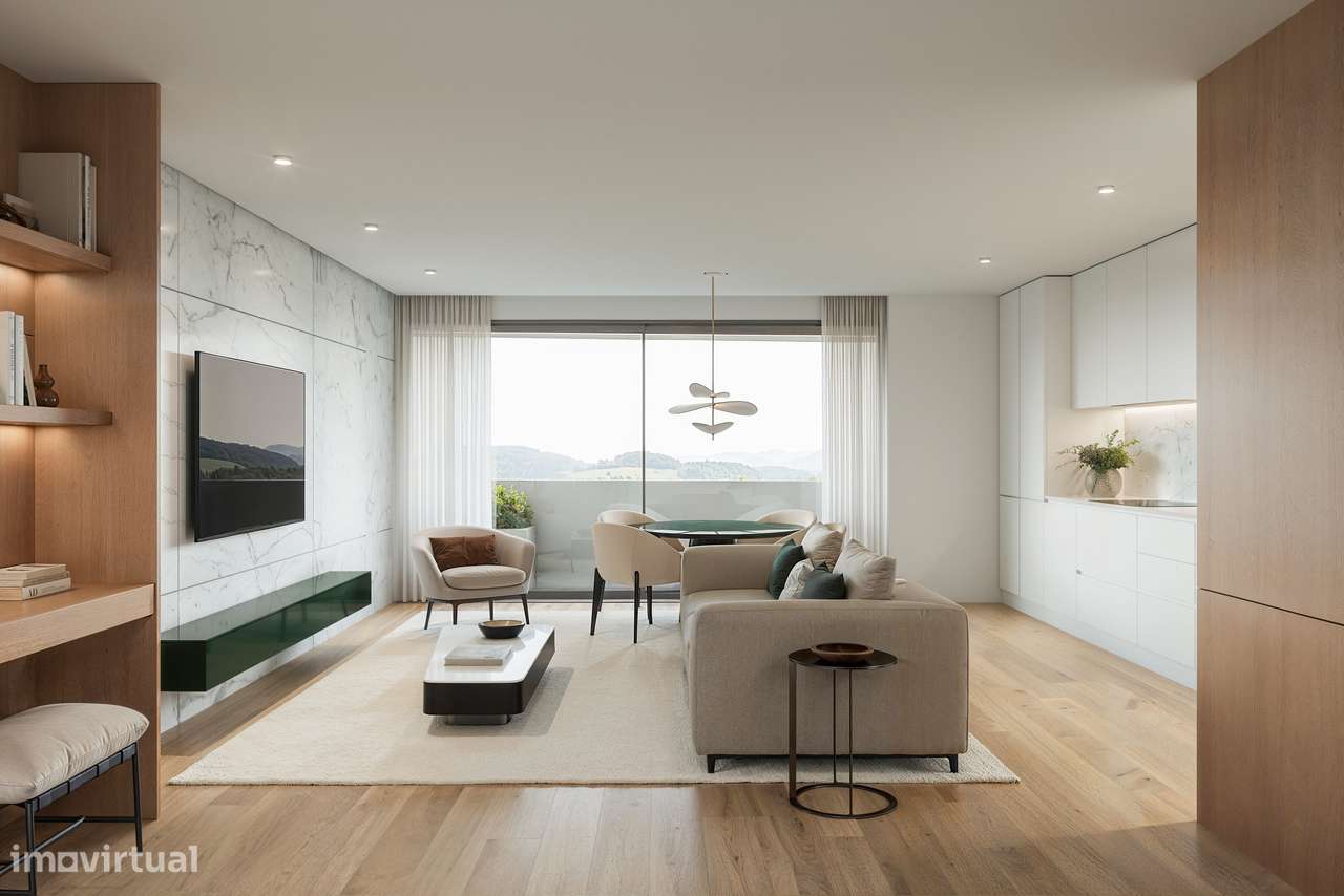 Apartamento T1+1 | Condomínio c/jardim e piscina | 1Lg de Garagem-7