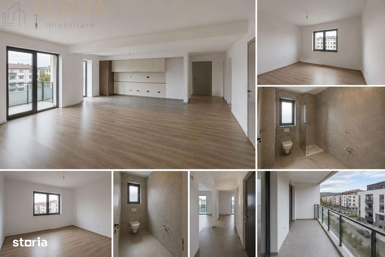 Apartament modern cu 3 camere, Str. Moșilor, Bistrița, jud B-1