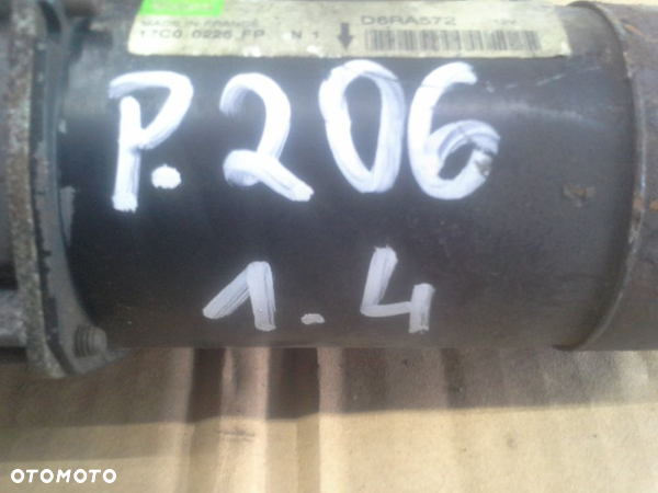 Peugeot 206 1.4 rozrusznik Valeo D6RA572 - 2