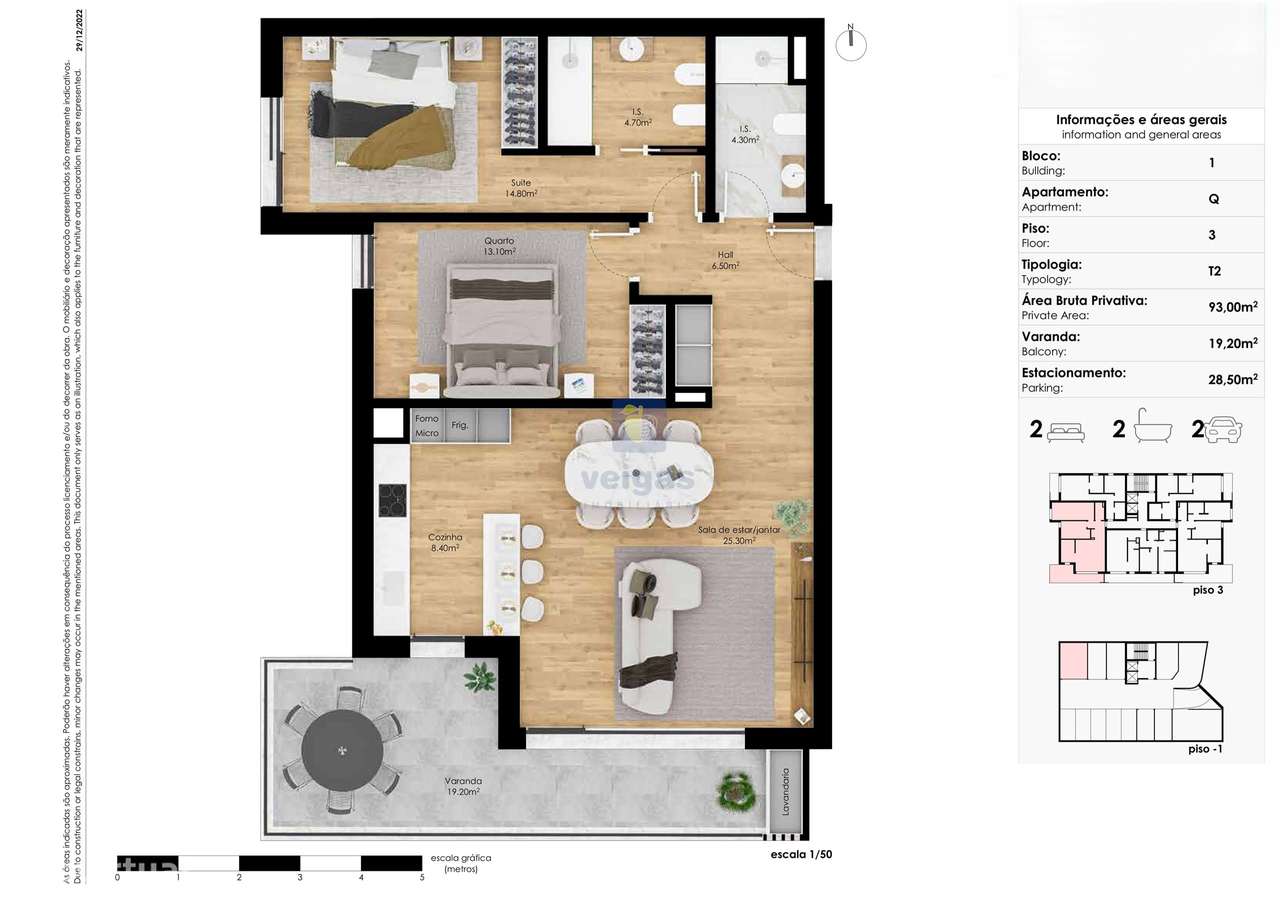 Apartamento T2 novo  no centro de Pombal com garagem e elevador-33