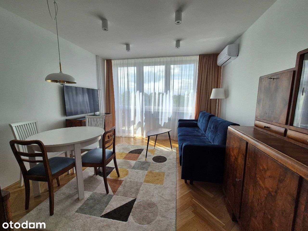 Wynajmę 2 pokoje (38m2), klimatyzacja, Saska Kępa