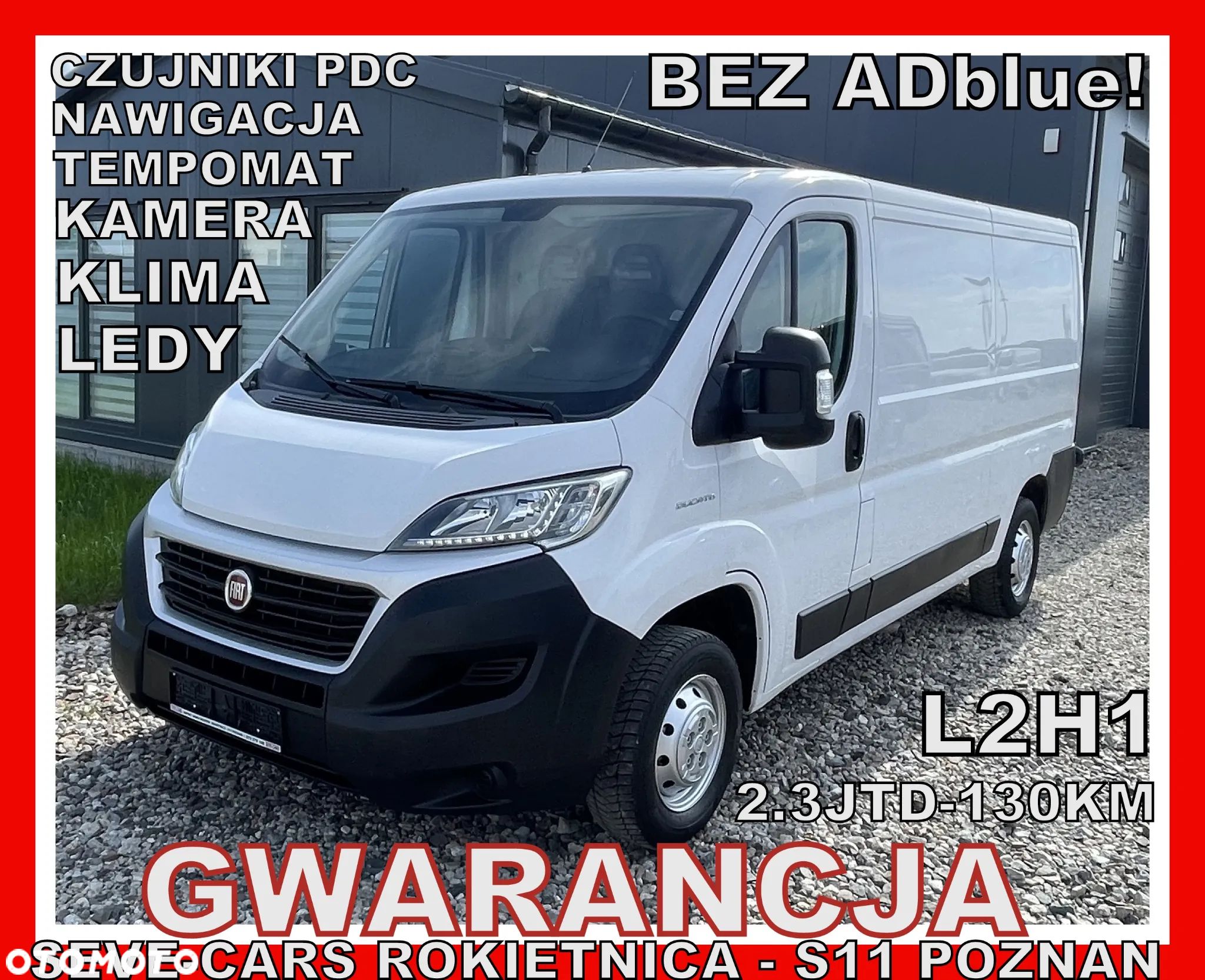 Fiat DUCATO L2H1 GWARANCJA klima 2.3jtd navi kamera tempomat - 1