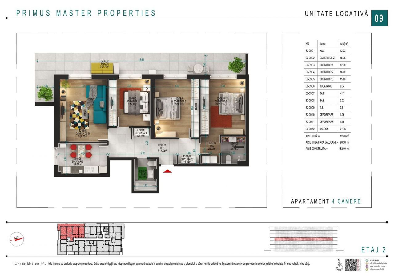 Apartament 4 camere Lidll 1 Decembrie 1918