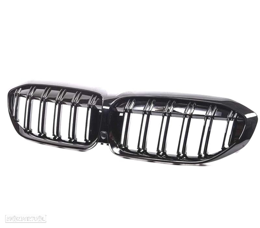 GRELHA FRONTAL GLOSSY BLACK DUPLA PARA BMW G20 G21 - 4