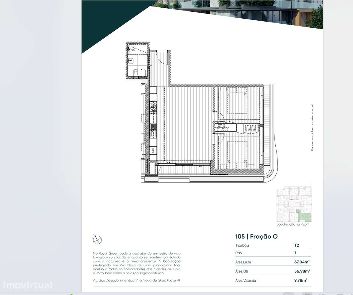 Apartamento T2 Varanda | Garagem|proximo cento Gaia| Pronto habitar-19