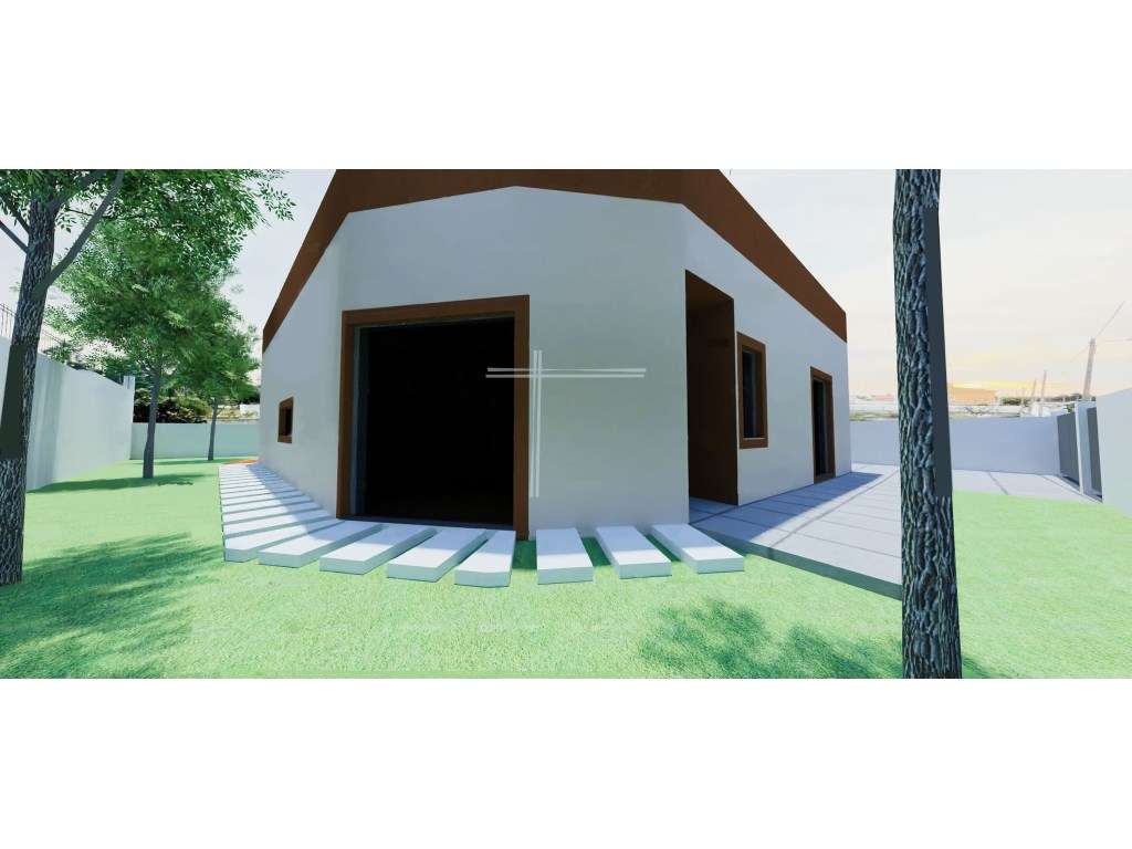 Moradia isolada T4 térrea, arquitetura contemporânea com garagem e ... - Grande imagem: 3/8