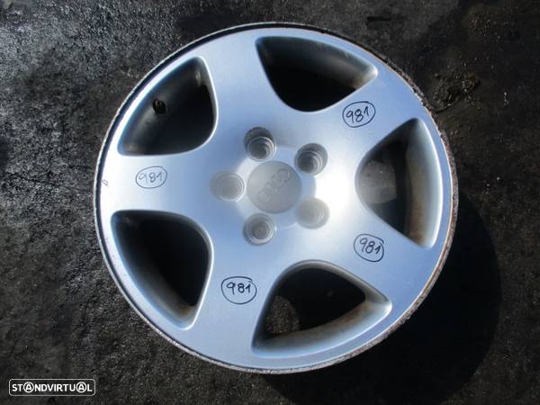 Jogo De Jantes JGJANT981 AUDI A4 8D FASE 1 1995 1.9 TDI 90CV 4P CINZA ET45 7X16 5X112 56.4Mm - 1