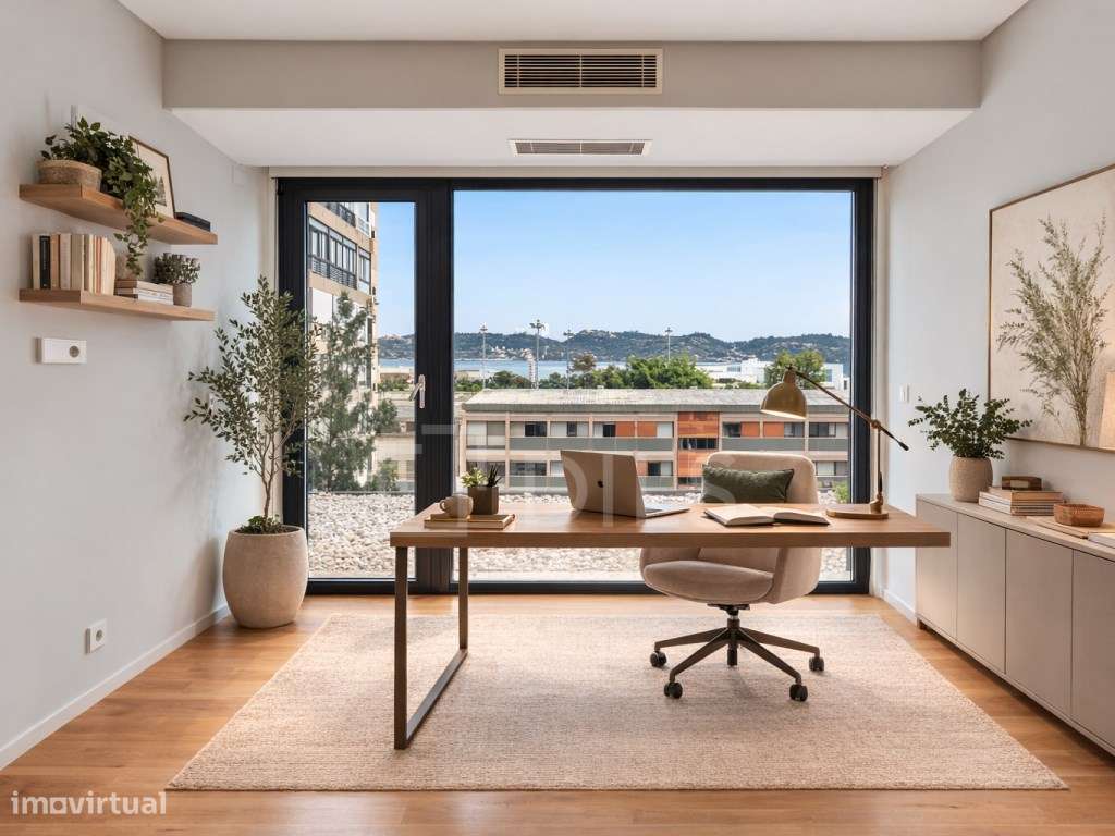 Apartamento T3+1 duplex com terraço e estacionamento em Belém - Grande imagem: 2/60