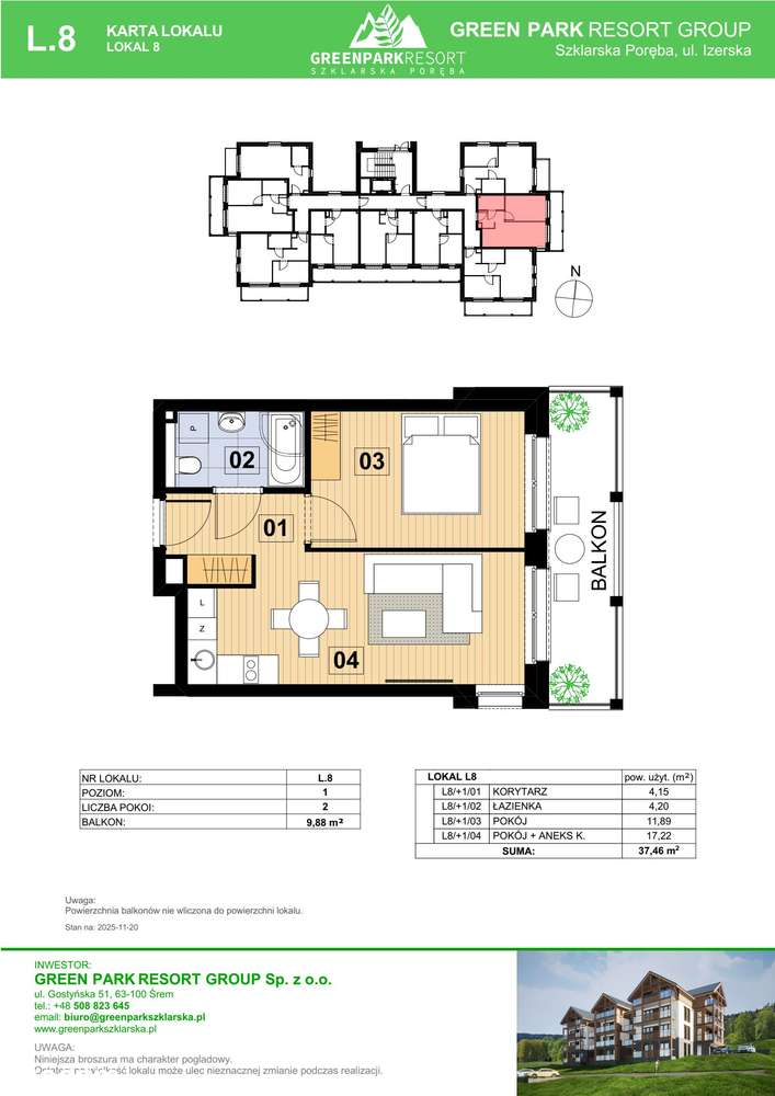 2-pokojowe mieszkanie 37m2 Bez Prowizji - Pełny obrazek: 2/7