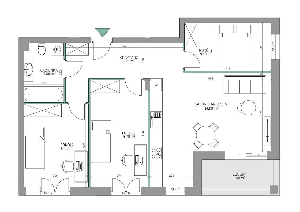 6.Dzielnica - Mieszkanie 9/M4/6B - Pełny obrazek: 2/15