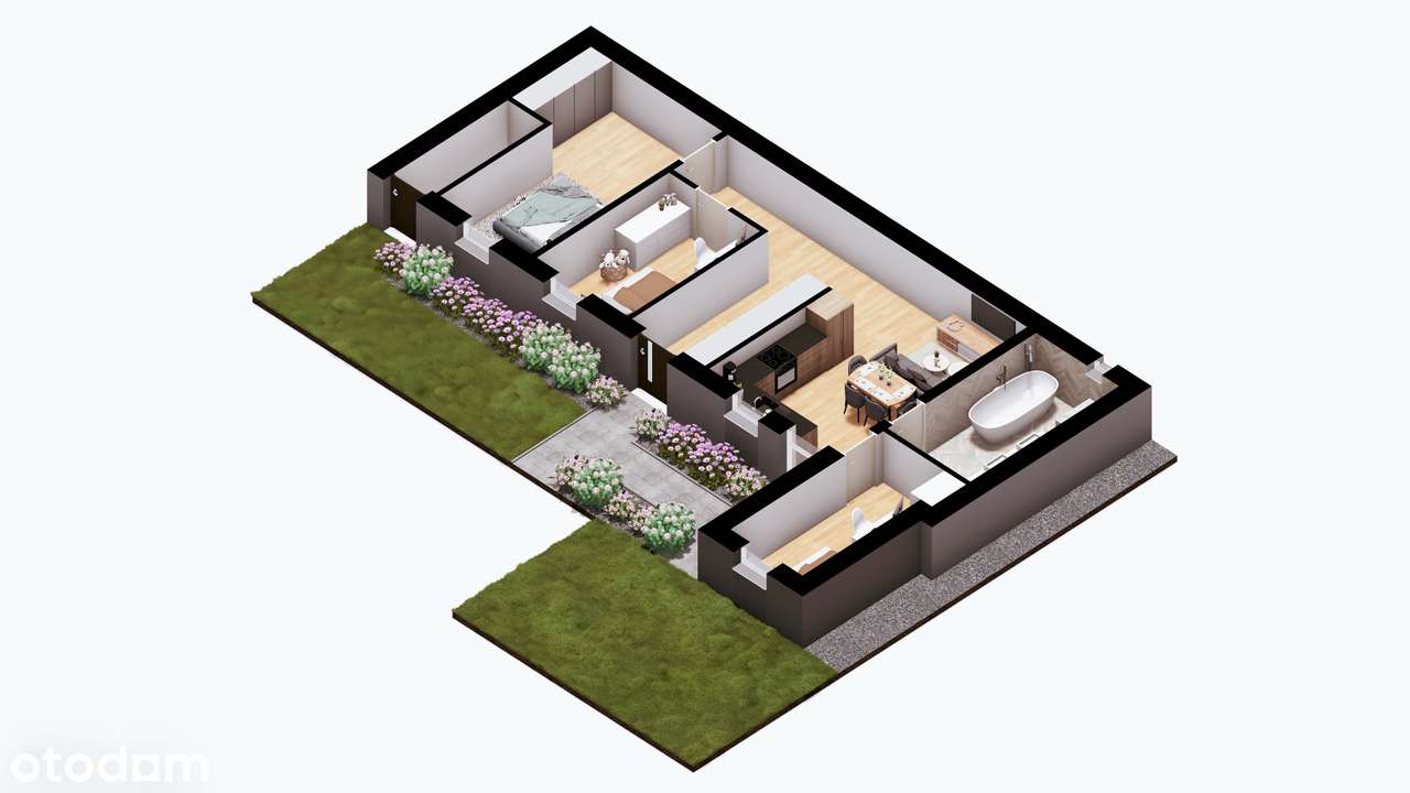 Mieszkanie z ogrodem i garażem - Zbąszynek, parter - Pełny obrazek: 4/4