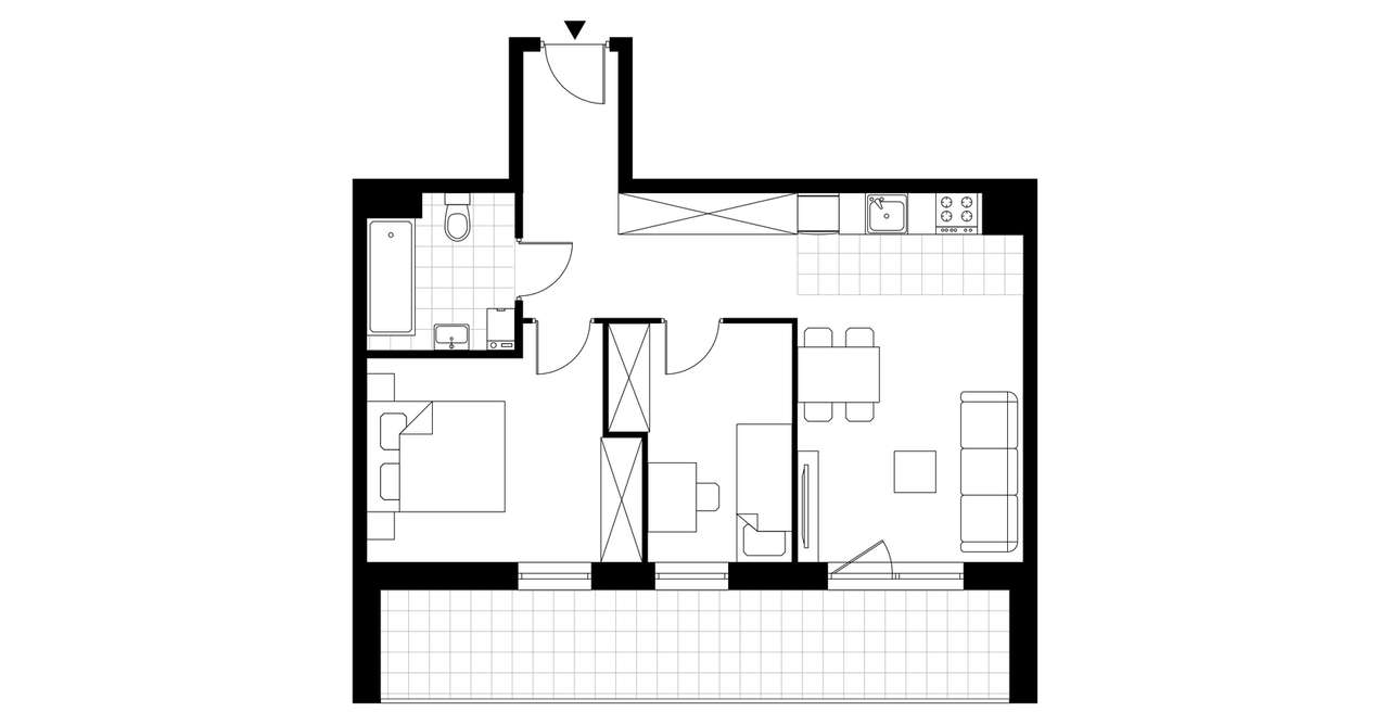 2-pokojowe mieszkanie 54m2 + balkon Bez Prowizji - Pełny obrazek: 4/9