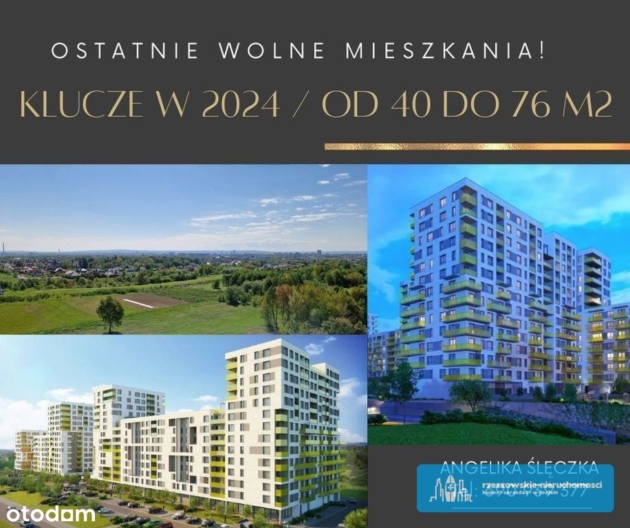 Ostatnie! 3 pokoje z dużym balkonem! / 67,22 m2